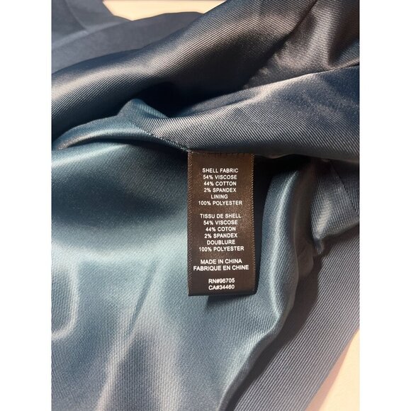 Rebecca Taylor Blazer Ottoman Style Teal Blue Color Ladies Size 8 Jacket - Picture 6 of 9